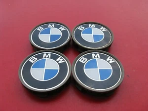 BMW 3 5 7 SERIES 4 WHEEL RIM HUB CAP HUBCAP CENTER COVER PLUG 6768640 USED #431 - Picture 1 of 7