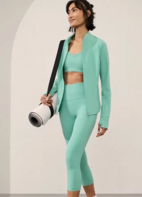 New Athleta S Salutation Jacket  Aloe Size Small - Image 1 of 4