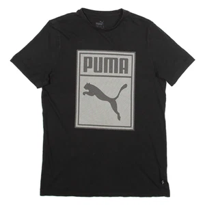 PUMA Boys T-Shirt Black 13-14Y - Picture 1 of 6