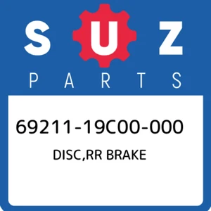 69211-19C00-000 Suzuki Disc,rr brake 6921119C00000, New Genuine OEM Part - Picture 1 of 1