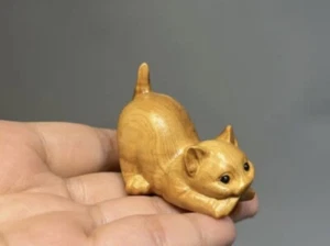 Mein hübsches Totem aus Holz "Kleine Katze" Glücksbringer - Gedanke - Neu - Bild 1 von 2