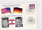 Berlin 231 JOHN F.KENNEDY WILLY BRANDT 1963 USA EAGLE KARTE CARD FLAGGE FLAG 