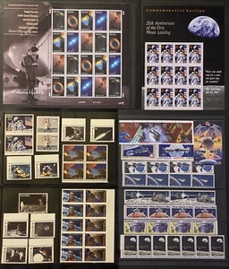 Space Stamp Collection Lot-World Wide-Mint Never Hinged Cat & Used NASA Vintage - Picture 1 of 3