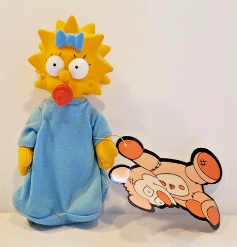 Burger King The Simpsons Maggie Simpson Plush Figure Doll 7" Tall  1990 Cover