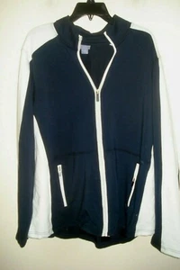 Ladies Plus French Terry Jacket Navy Size 2X - Picture 1 of 2