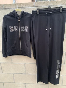 Felpa nera con cappuccio BCBG MAXAZRIA cotone/misto taglia M 320€ - Foto 1 di 13