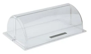 Rolltop-Haube für GN 1/1 aus Polycarbonat mit verchromten ABS-Griff - Picture 1 of 1