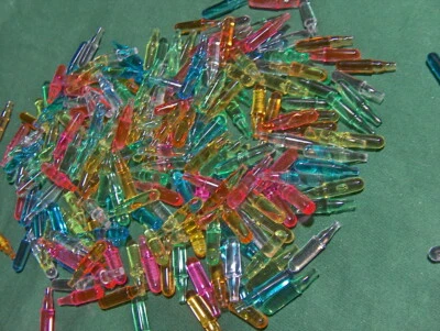 Lite Brite Pegs   1" - 6 Colors - LOT OF 200  round top, flat bottom 3.4oz - Image 1 of 4