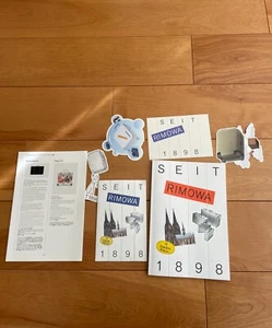 RIMOWA 125th anniversary exhibition SEIT 1898 Book With Sticker Set Japan - Picture 1 of 3