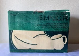 Vintage TRISA Simplicity Pattern 16 Piece Stoneware Set 4 Place Settings NEW  - Picture 1 of 5