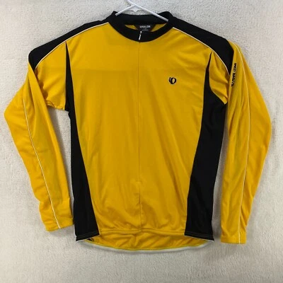 Pearl Izumi Hombres Camisa XL Ciclismo Bicicleta Jersey Amarillo Negro Manga Larga 3/4 Cremallera Foto 1 de 4