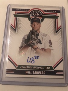 2022 PANINI USA STARS & STRIPES AUTO WILL SANDERS #CNTS-WS /399