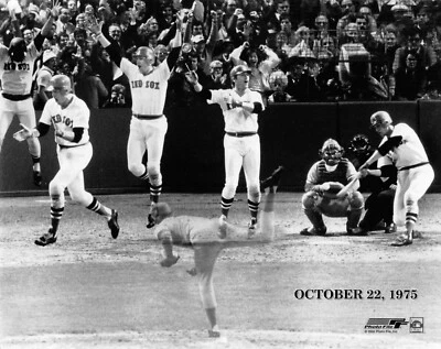 Carlton Fisk Boston Red Sox World Series HR 8x10 Photo #2 - Image 1 of 2