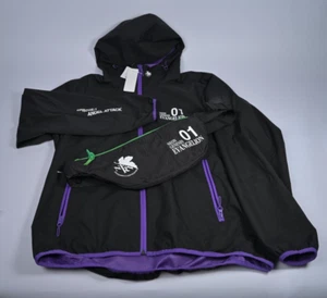 EVANGELION x GU Windproof Shell Parka and Belt Bag SET - NEW LARGE L - US SELLER - Picture 1 of 11