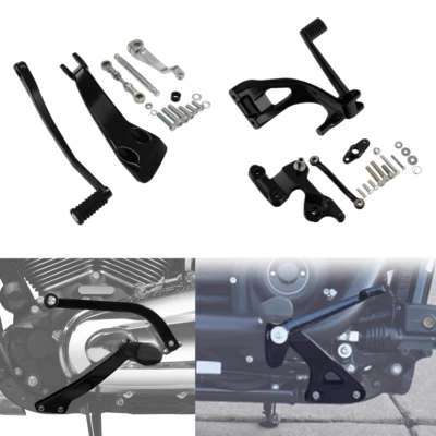 Juego lateral de freno de palanca de cambios de controles medios apto para Harley Sport Glide Fat Bob 2018-up Foto 1 de 4