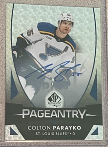 Colton Parayko Pageantry Auto 2023-24 SP Authentic Autographs #P-25 St Blues - Picture 1 of 2