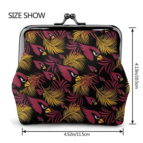 Arizona Cardinals Fans Coin Purse Full Print Change Purse Mini Lady Wallet Cover