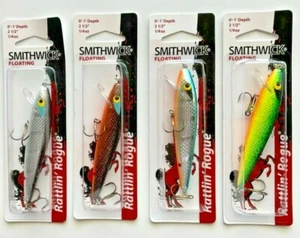 Smithwick Lures schwimmender Rattlin' Rogue 2-1/2 Zoll Angelköder 1/4 Unzen 0'-1' Tiefe - Bild 1 von 9