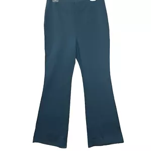 Halara Flex NEW Large High Waisted Back Side Pocket Slight Flare Work Pants Teal - Picture 1 of 16