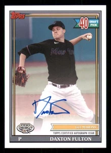 2021 Topps Pro Debut AUTO #PD192 Daxton Fulton - Picture 1 of 2