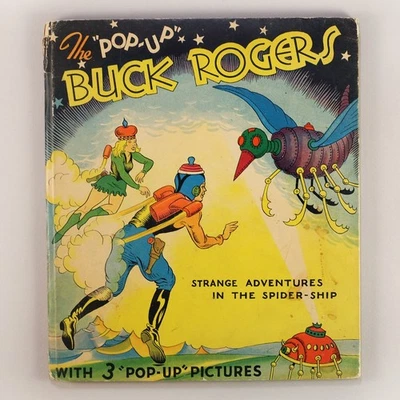 1935 Винтажная всплывающая книга Бака Роджерса — «Странные приключения на корабле-пауке» - Изображение 1 из 4
