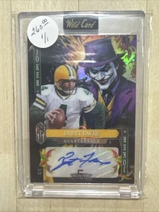 Brett Favre 2025 Wild Card National Exclusive Purple Joker Auto True #D 1/1 - Bild 1 von 2