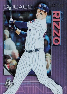 Anthony Rizzo 2020 Bowman Platinum Purple Parallel /199 Texas Chicago Cubs 23 - Image 1 of 2