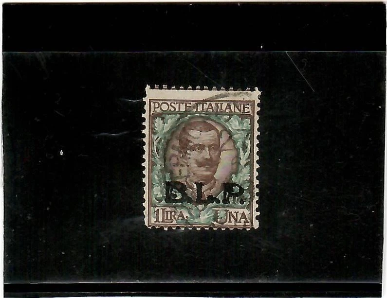 REGNO 1922-B.L.P.-SECONDA EMISSIONE-1 L .-N°12 USATO-SASSONE=5000/SPED. GRATUITA - Immagine 1 di 1