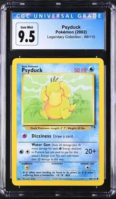 CGC Gem Mint 10 PsyduckLegendary Collection 88/110 Pokémon Card 2002 - Image 1 of 2