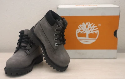 Timberland KT9260 Boys Sz 6M Medium Gray Nubuck Premium 6" Waterproof Boots - Image 1 of 4