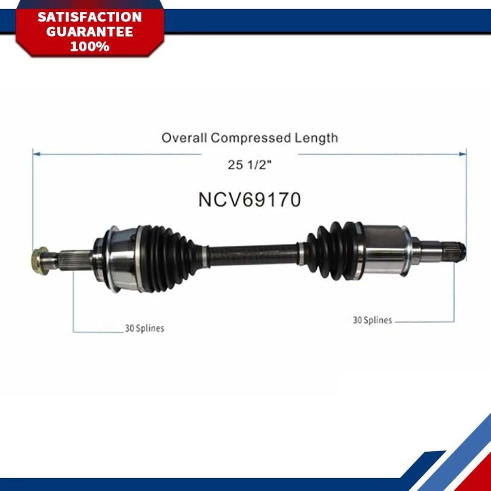 1 Front Left CV Axle Joint Half Shaft Fits 2003 2004 2005 2006 Toyota 4Runner Foto 1 de 1