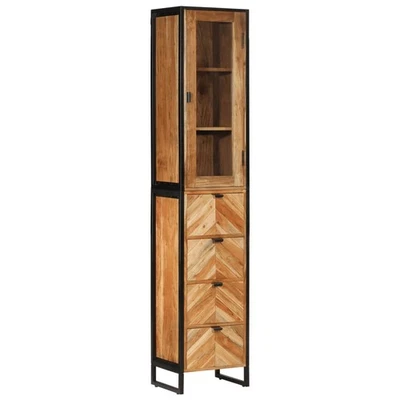 Mueble de Baño Armario Almacenaje Hierro y Madera Maciza Acacia vidaXL - Imagen 1 de 4