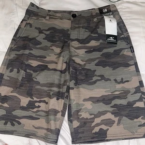 Boys O'Neill Hybrid Shorts - Size 26 - Camo New Hyperdry - Picture 1 of 3