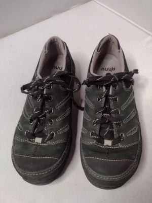 Ahnu Mujer Senderismo Cuero Zapatos Tenis 6.5 Exterior Trail Gorpcore E Foto 1 de 4