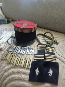 Ensemble complet uniforme officier supérieur Marine képi galons pattes... - Imagen 1 de 7