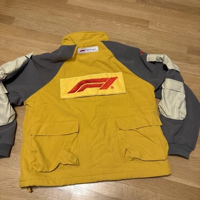 PacSun F1 Formula 1 Grand Prix Logo Fleece Jacket Pockets Mens Medium Zip Up Foto 1 de 4