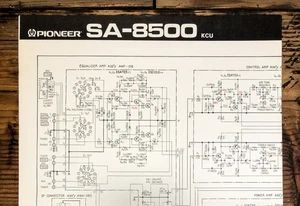 Pioneer SA-8500 KU Verstärker ausklappbarer Schaltplan *Original* - Bild 1 von 1
