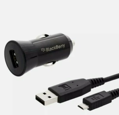 BlackBerry USB Car Charger & 1.0m Cable for Bold Curve Classic Passport Priv - Image 1 of 3