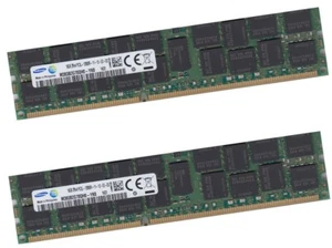 Samsung 32Gb 2x 16Gb Speicher Ram für Server 1600 MHZ M393B2G70BH0-CH9 Pc12800R - Bild 1 von 1