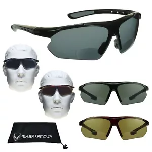 Gafas de sol deportivas bifocales lector de sol para motocicleta golf ciclismo +1,50 a +3,00 - Imagen 1 de 13