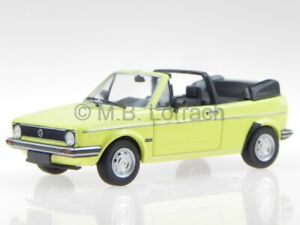 VW Golf 1 Cabrio jaune véhicule miniature 400055130 Minichamps 1:43