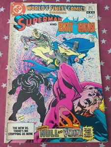 WORLDS FINEST COMICS #293 DC COMICS 1983 Null And Void 1st App BATMAN SUPERMAN