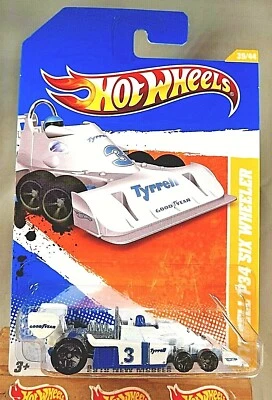 2010 Hot Wheels #39 New Models 39/44 TYRRELL P34 SIX WHEELER White Variant Blk5s - Изображение 1 из 4