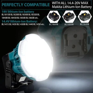 24W 2400LM Cordless Camping Lantern with Hanging Hook for Makita LXT 18V Battery - Picture 1 of 19