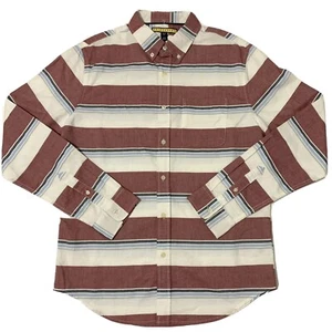 NWT Prince & Fox Men’s Striped Casual L/S Button Down Shirt Sz M Red White Blue - Picture 1 of 11