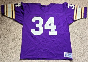 VTG Mens XL Champion Minnesota Vikings Hershel Walker 34 Purple Football Jersey - Picture 1 of 11