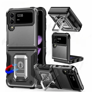 For Samsung Galaxy Z Flip 6 Flip 5 4 Military Shockproof Case Magnetic Cover - Picture 1 of 28