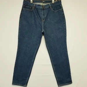 Fashion Nova Size 2X Straight Leg High Rise 29" Inseam Dark Blue Women's Jeans - Picture 1 of 12