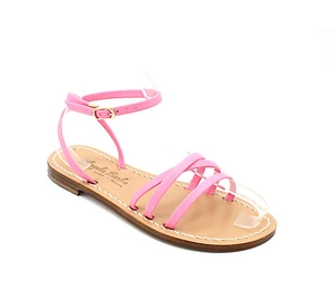 Sandali da donna bassi artigianali schiava capri positano in cuoio fatti a mano - Picture 1 of 12