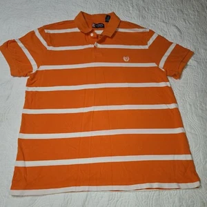 Vtg Ralph laureen Chaps Short Sleeve Striped Cotton Polo Golf Shirt Size XXL - Picture 1 of 15
